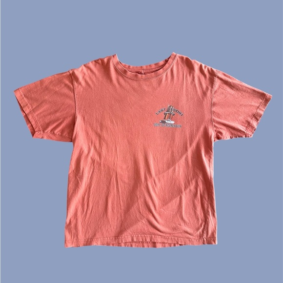 Newport Blue Graphic T-Shirt‎ L Island Last Resort Escape To The Island Relax - Picture 3 of 6